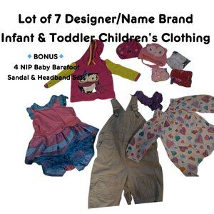 LOT OF 7+ DESIGNER/NAME BRAND CHILDREN'S CLOTHING W/ BONUS ACCESSORIES